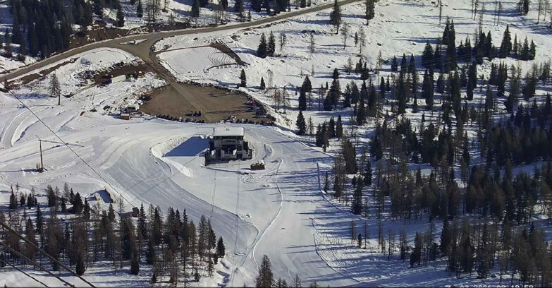 Webcam Passo San Pellegrino-Falcade - Arrivo Seggiovia
