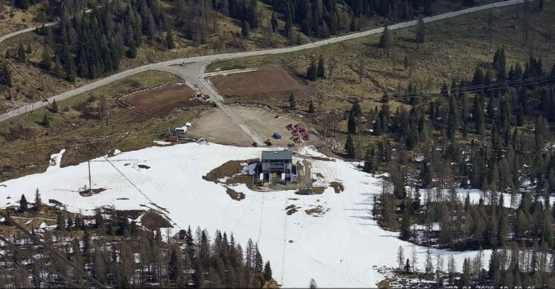 Webcam Passo San Pellegrino-Falcade - Arrivo Seggiovia