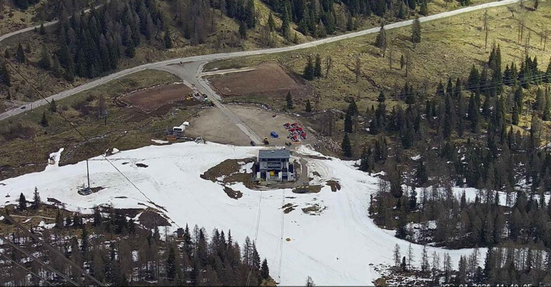 Webcam Passo San Pellegrino-Falcade - Arrivo Seggiovia