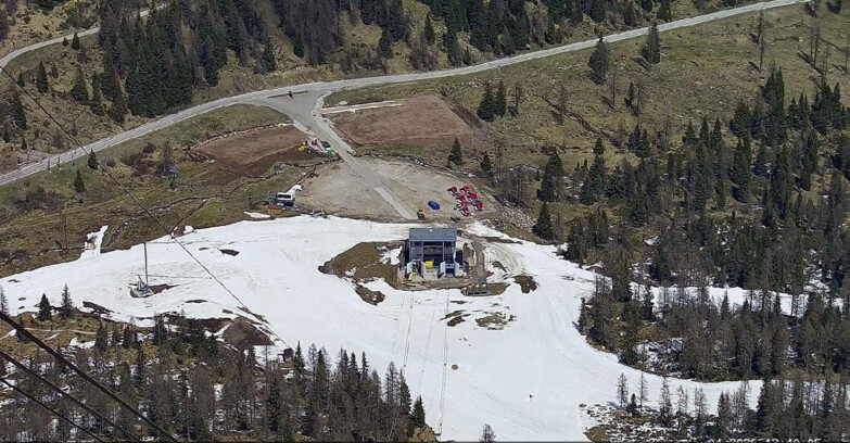 Webcam Passo San Pellegrino-Falcade - Arrivo Seggiovia
