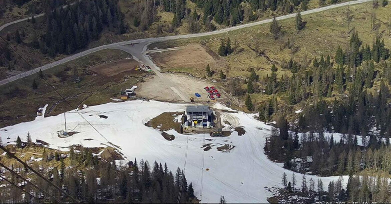 Webcam Passo San Pellegrino-Falcade - Arrivo Seggiovia