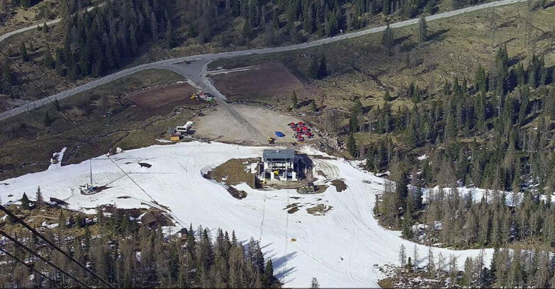 Webcam Passo San Pellegrino-Falcade - Arrivo Seggiovia