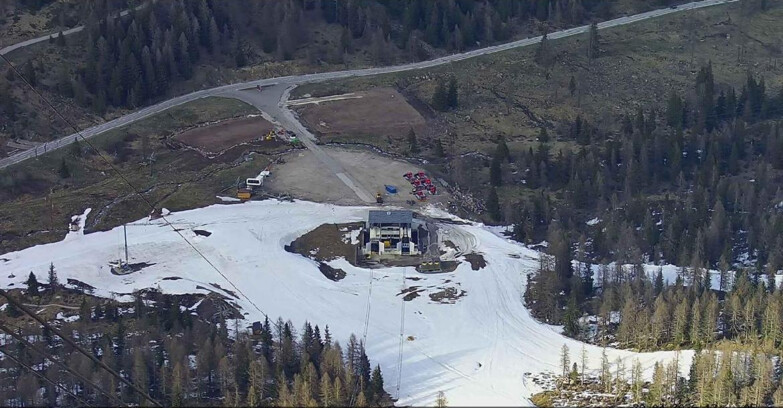 Webcam Passo San Pellegrino-Falcade - Arrivo Seggiovia