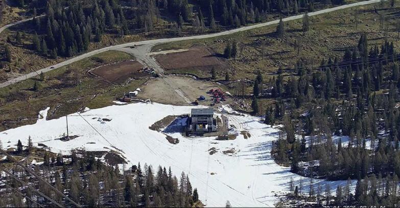 Webcam Passo San Pellegrino-Falcade - Arrivo Seggiovia