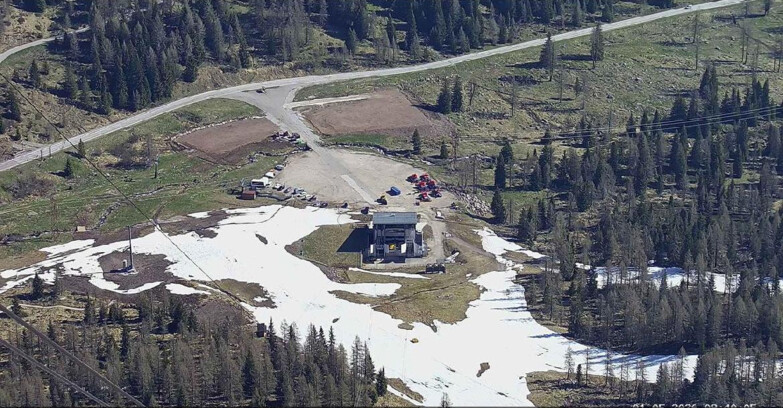 Webcam Passo San Pellegrino-Falcade - Arrivo Seggiovia