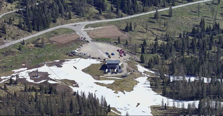 Webcam Passo San Pellegrino-Falcade - Arrivo Seggiovia