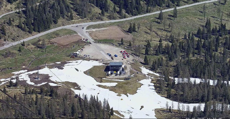 Webcam Passo San Pellegrino-Falcade - Arrivo Seggiovia