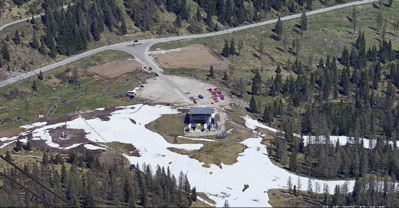 Webcam Passo San Pellegrino-Falcade - Arrivo Seggiovia