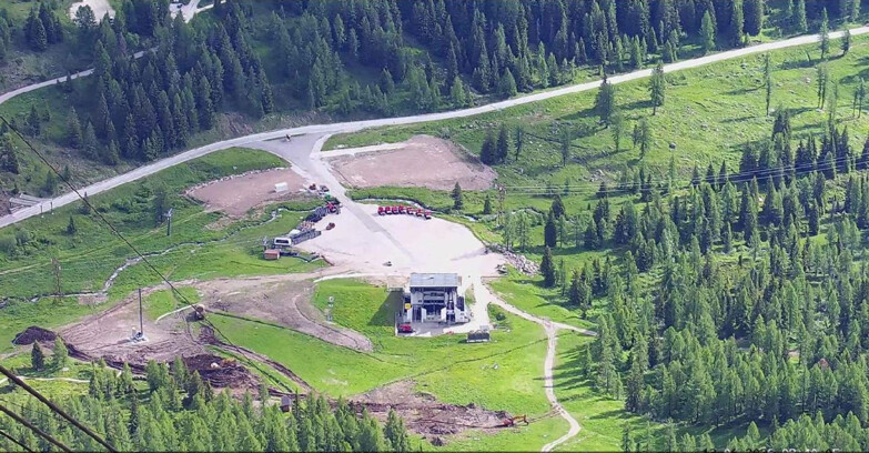 Webcam Passo San Pellegrino-Falcade  - Arrivo Seggiovia