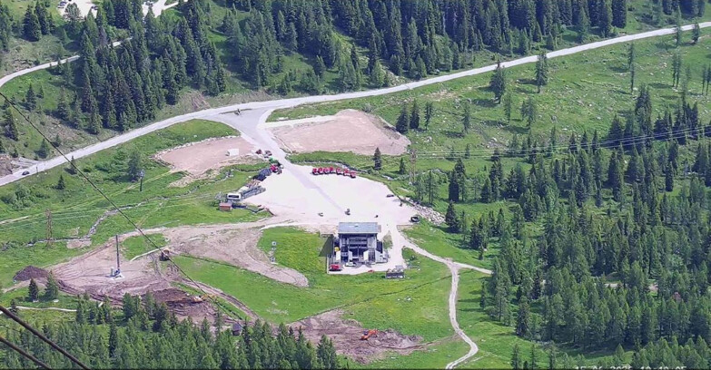 Webcam Passo San Pellegrino-Falcade - Arrivo Seggiovia