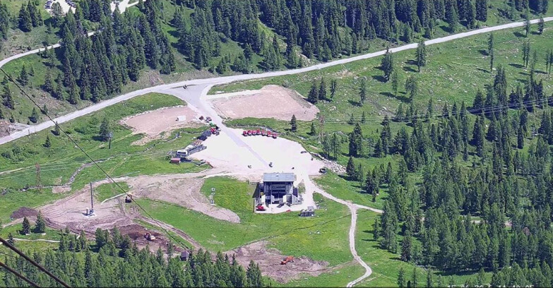Webcam Passo San Pellegrino-Falcade - Arrivo Seggiovia