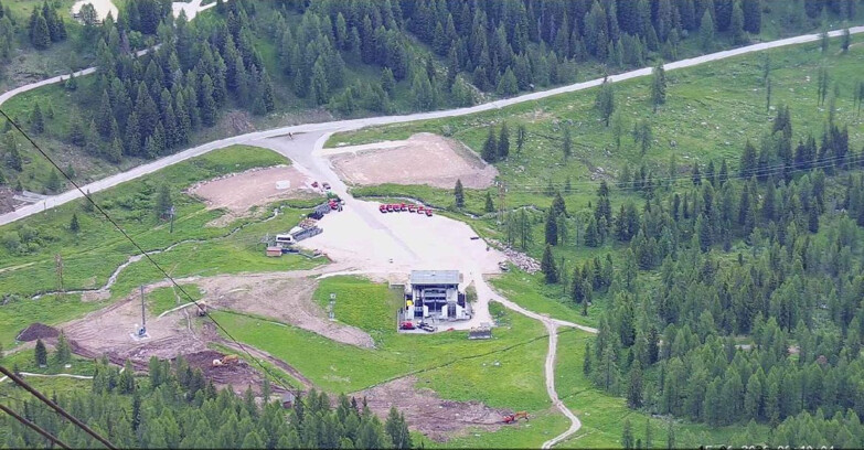 Webcam Passo San Pellegrino-Falcade - Arrivo Seggiovia