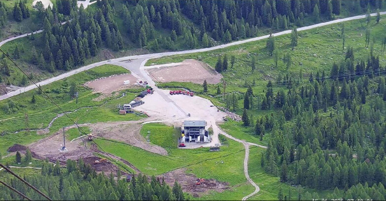 Webcam Passo San Pellegrino-Falcade - Arrivo Seggiovia