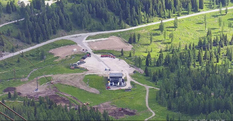 Webcam Passo San Pellegrino-Falcade  - Arrivo Seggiovia