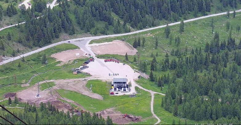 Webcam Passo San Pellegrino-Falcade  - Arrivo Seggiovia
