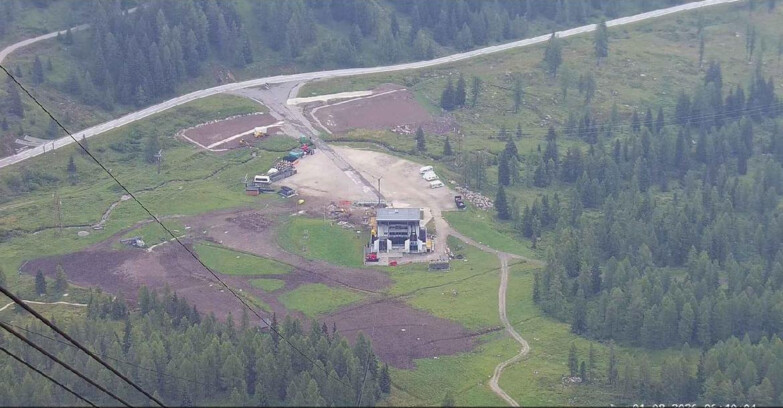 Webcam Passo San Pellegrino-Falcade  - Arrivo Seggiovia