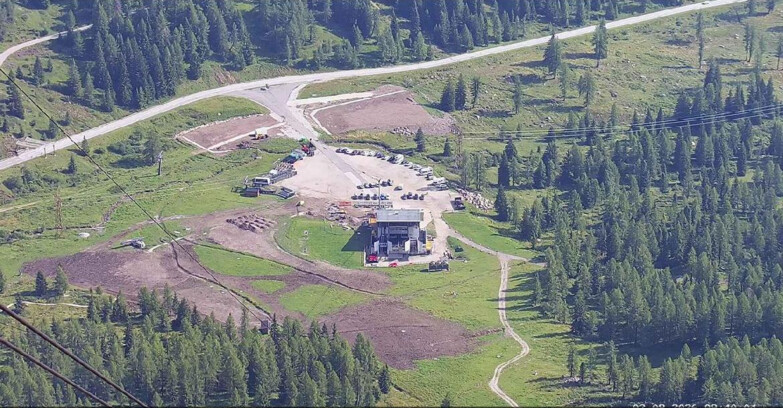 Webcam Passo San Pellegrino-Falcade - Arrivo Seggiovia