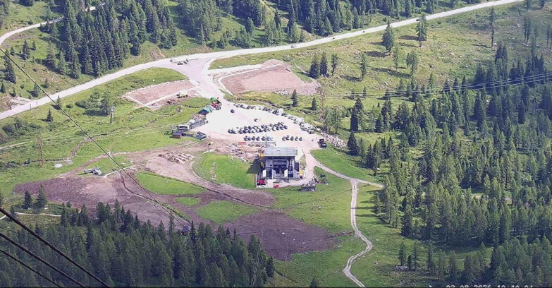 Webcam Passo San Pellegrino-Falcade  - Arrivo Seggiovia