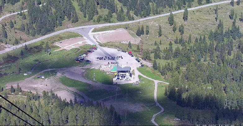 Webcam Passo San Pellegrino-Falcade - Arrivo Seggiovia