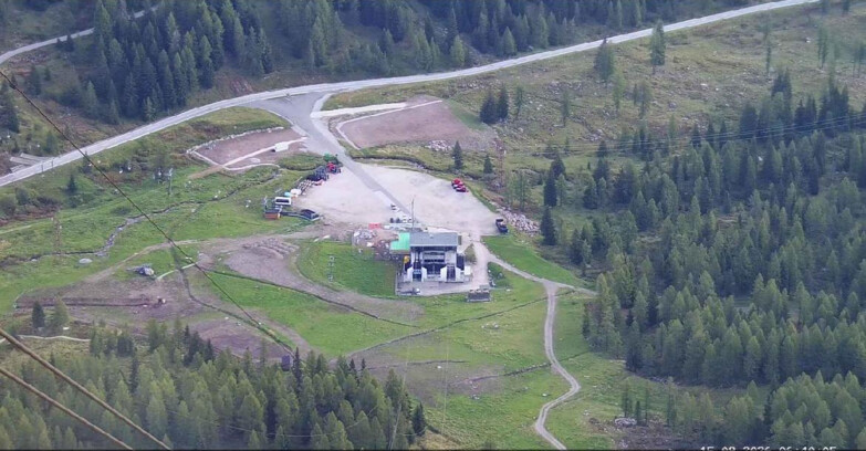 Webcam Passo San Pellegrino-Falcade - Arrivo Seggiovia