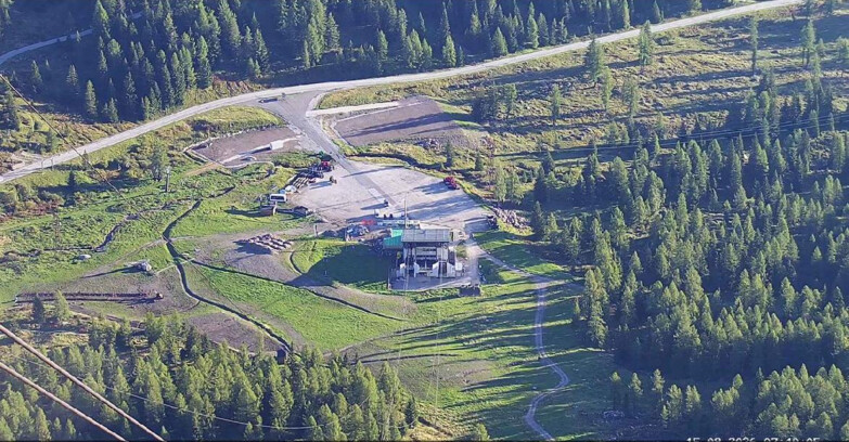 Webcam Passo San Pellegrino-Falcade - Arrivo Seggiovia