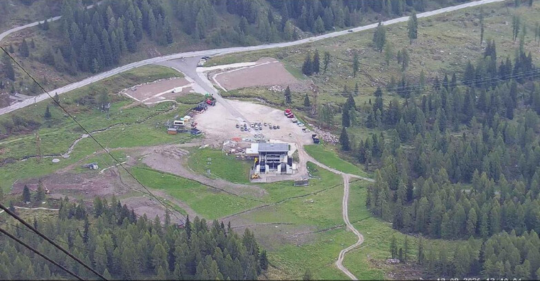 Webcam Passo San Pellegrino-Falcade - Arrivo Seggiovia