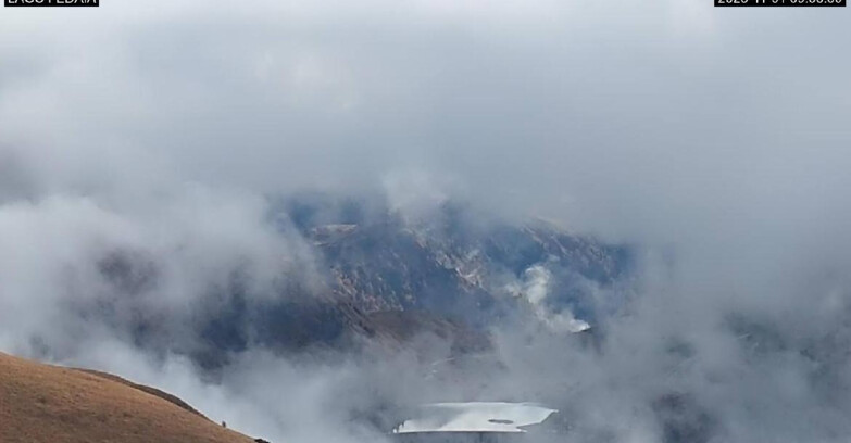 Webcam Canazei-Belvedere - Lago e Passo Fedaia