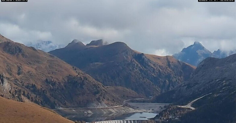Webcam Canazei-Belvedere - Lago e Passo Fedaia