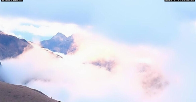 Webcam Canazei-Belvedere - Lago e Passo Fedaia