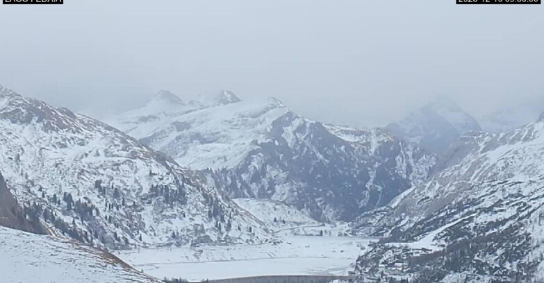 Webcam Canazei-Belvedere - Lago e Passo Fedaia