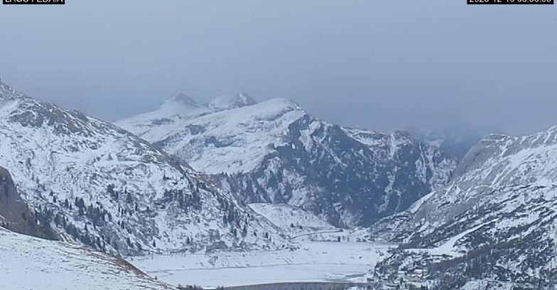 Webcam Canazei-Belvedere - Lago e Passo Fedaia