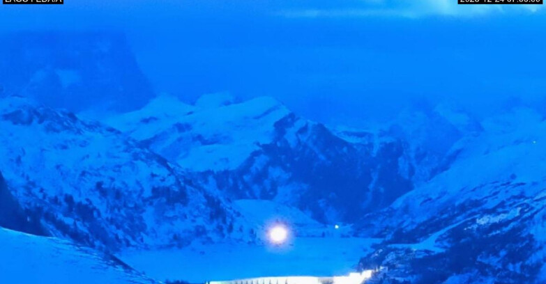 Webcam Canazei-Belvedere - Lago e Passo Fedaia