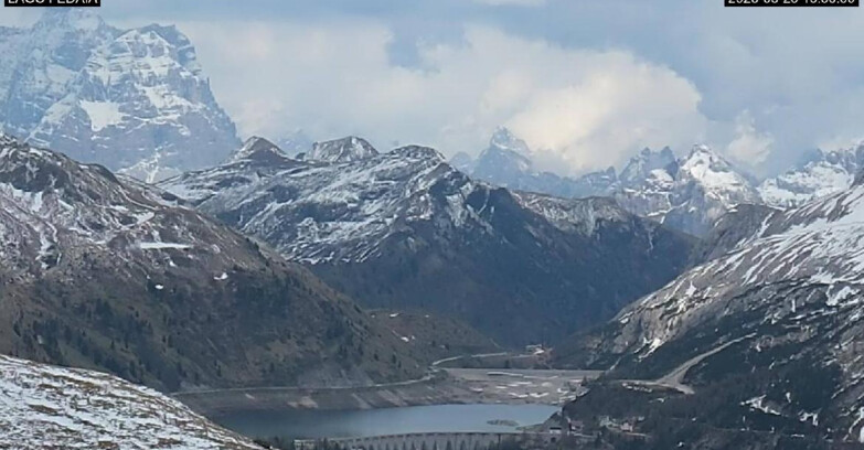 Webcam Canazei-Belvedere  - Lago e Passo Fedaia