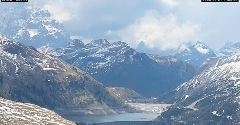 Webcam Канацей-Бельведере  - Lago e Passo Fedaia