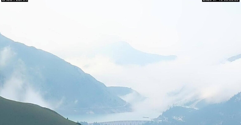 Webcam Canazei-Belvedere - Lago e Passo Fedaia