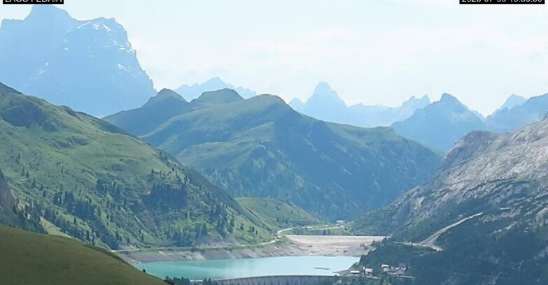 Webcam Канацей-Бельведере  - Lago e Passo Fedaia