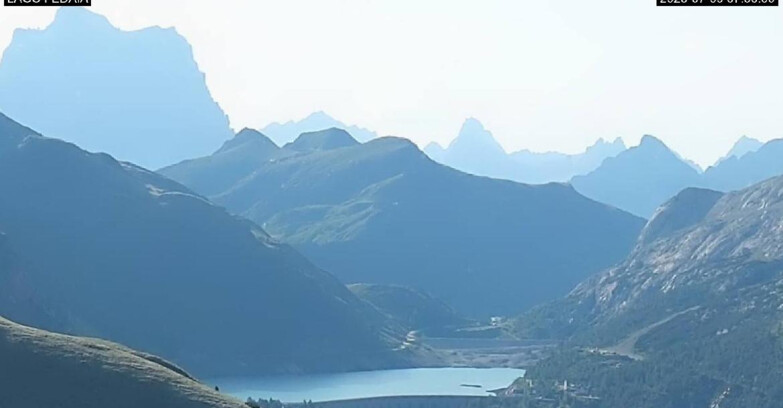 Webcam Канацей-Бельведере  - Lago e Passo Fedaia