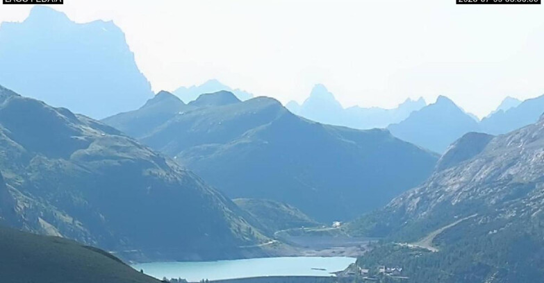 Webcam Канацей-Бельведере  - Lago e Passo Fedaia
