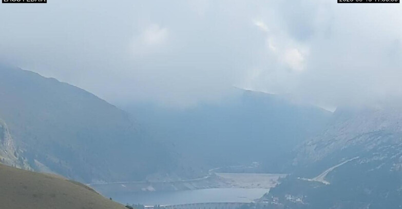 Webcam Canazei-Belvedere - Lago e Passo Fedaia