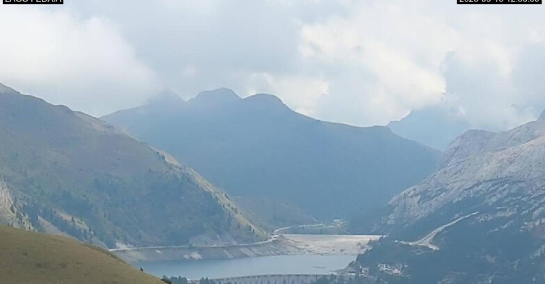 Webcam Canazei-Belvedere - Lago e Passo Fedaia
