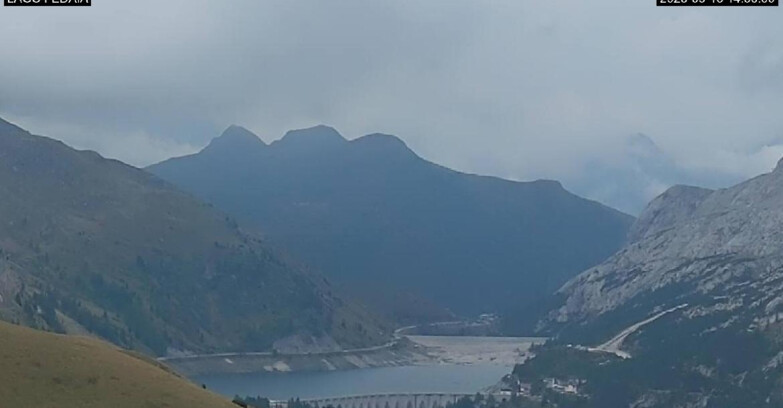 Webcam Canazei-Belvedere - Lago e Passo Fedaia