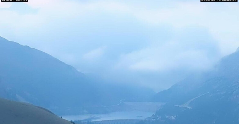 Webcam Canazei-Belvedere - Lago e Passo Fedaia