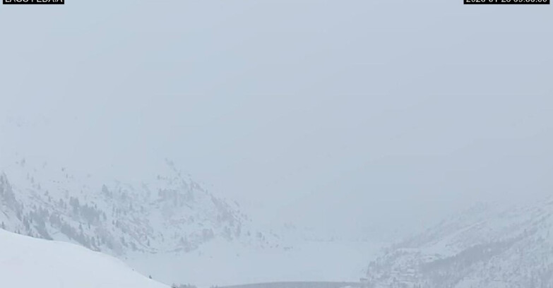 Webcam Canazei-Belvedere  - Lago e Passo Fedaia