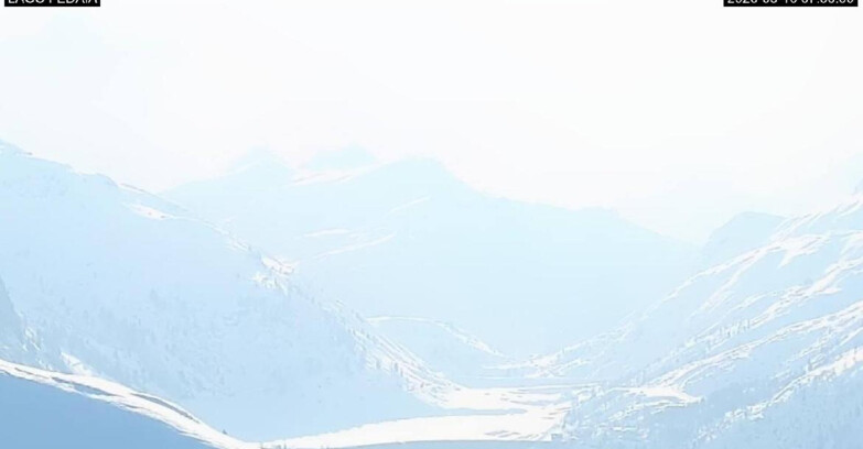 Webcam Canazei-Belvedere  - Lago e Passo Fedaia