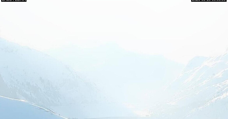 Webcam Canazei-Belvedere - Lago e Passo Fedaia