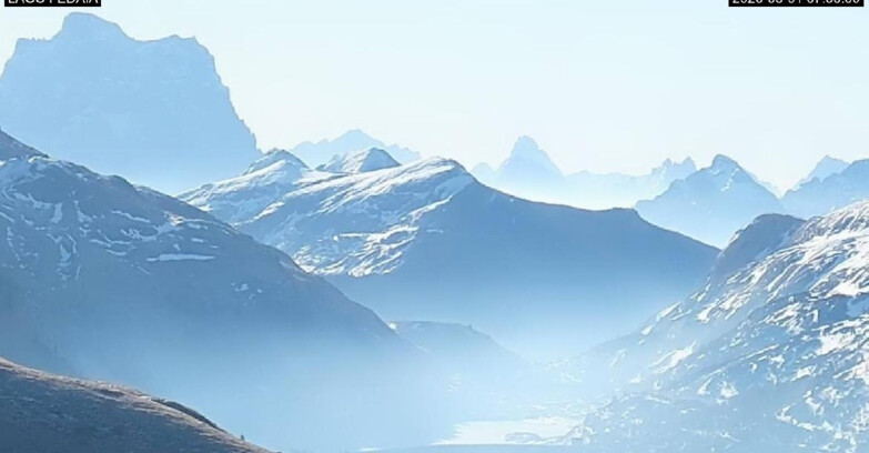 Webcam Canazei-Belvedere  - Lago e Passo Fedaia