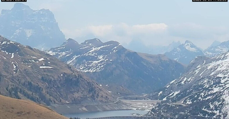 Webcam Canazei-Belvedere - Lago e Passo Fedaia