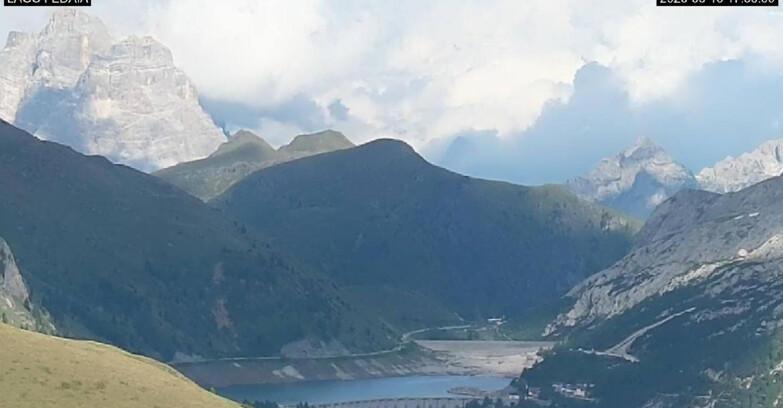 Webcam Canazei-Belvedere  - Lago e Passo Fedaia