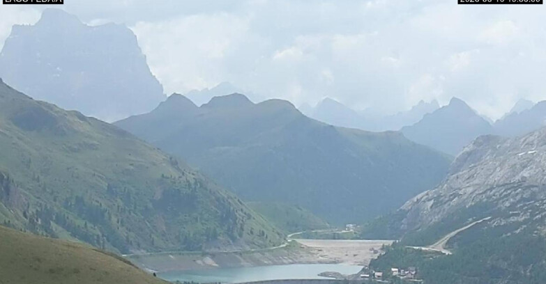Webcam Canazei-Belvedere - Lago e Passo Fedaia