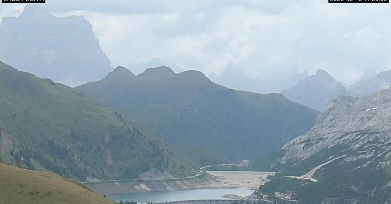 Webcam Canazei-Belvedere - Lago e Passo Fedaia
